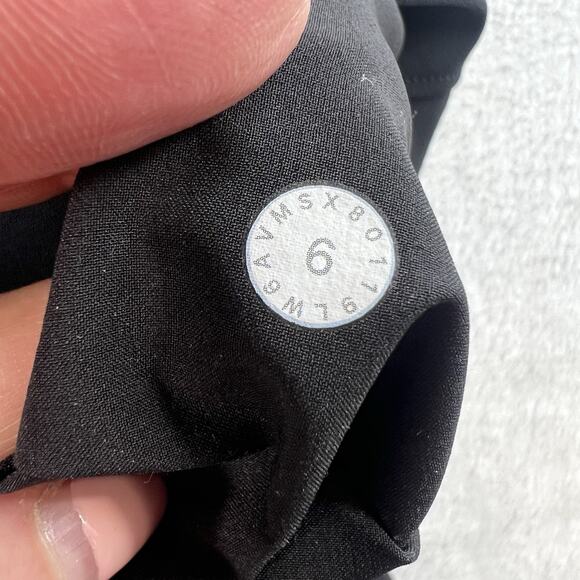 Lululemon Sz 6 On The Fly Straight Leg Crop Pants 23" Pockets Black W6AVMS Woven - Picture 7 of 15